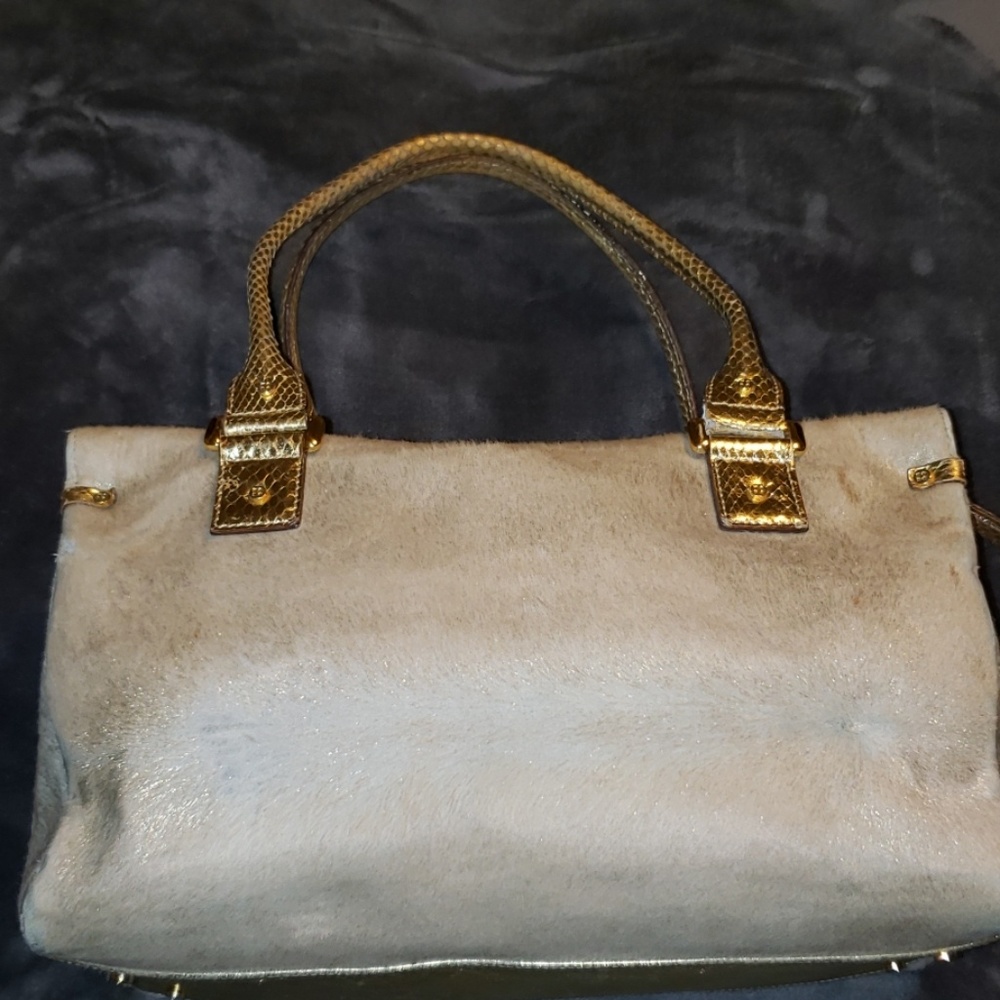 Authentic Kate Spade Gold Metallic Calf Hair